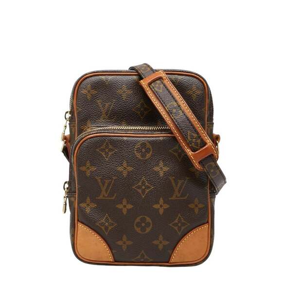 LOUIS VUITTON Brown Monogram Leather Shoulder Bag